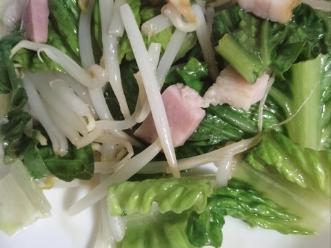 ベーコンで食べる☆野菜炒め